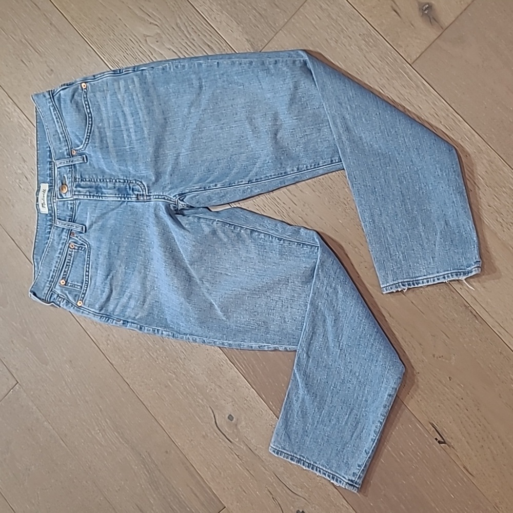 Madewell Jeans Women's sz 27 30 Mid Rise Perfect Vintage Light Wash Denim Jeans